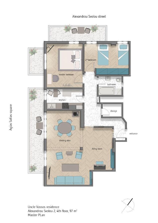 Deluxe Residence Uncle Vassos Saloniki Zewnętrze zdjęcie